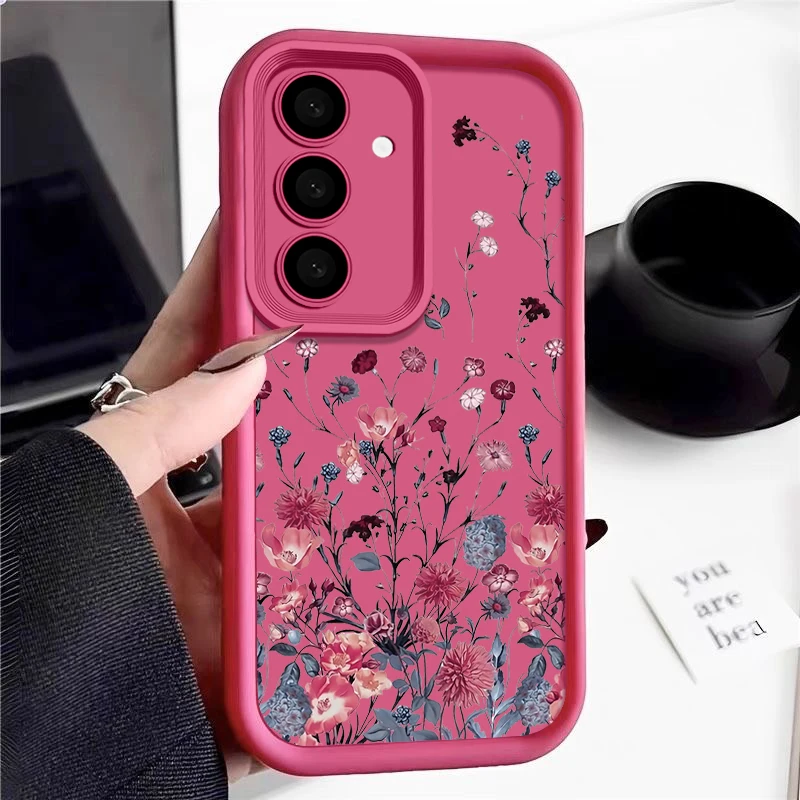 Elegant Floral Design TPU Phone Case