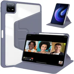 Custodia per tablet intelligente ruotabile con portapenne