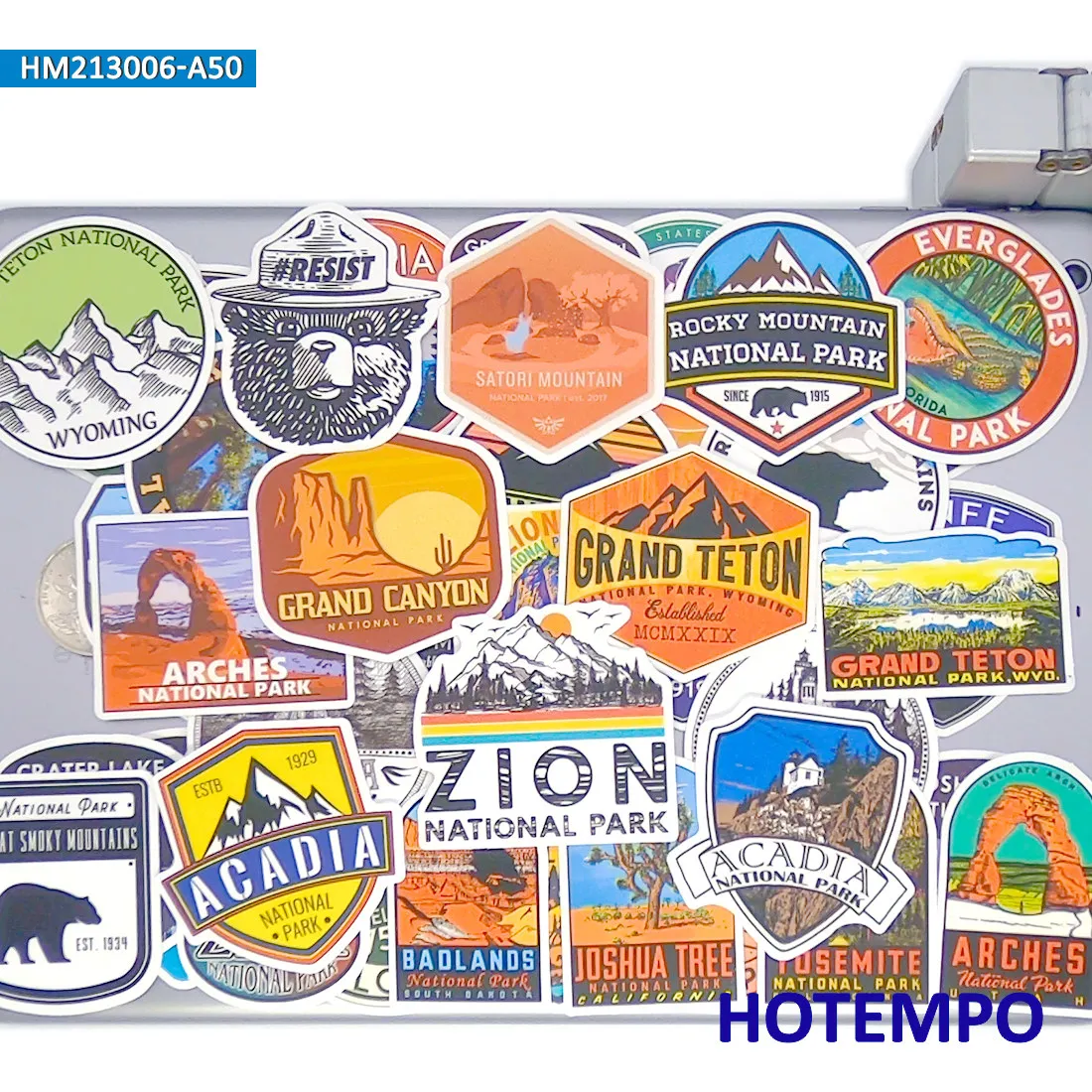 Nature Park Adventure Sticker Set – Outdoor-Themed Decorative Pack for Laptops, Phones, and Luggage – 20/30/50PCS