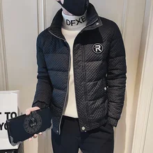 

2022 Men Autumn Winter Parkas Coat Men Fashion Clothing Puffer Jacket Mens Warm Thicken Fall Jacket Stand Color Cotton Coat 3XL