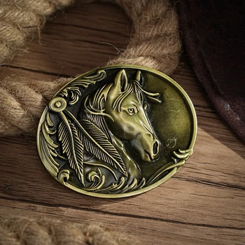 Large Cowboy Rodeo Style with Horse Profile 2