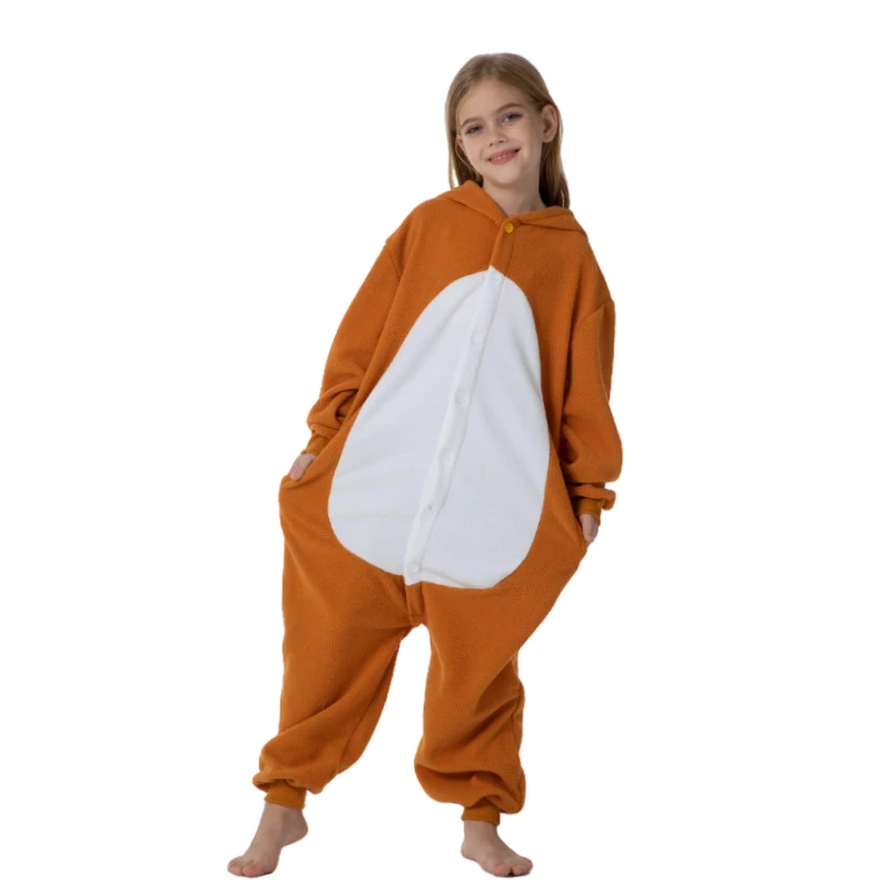 Kids Kigurumi Rilakku Cosplay Costume Animal Onesie Pajamas Girls Halloween Carnival Masquerade Boy Bear Party Jumpsuit