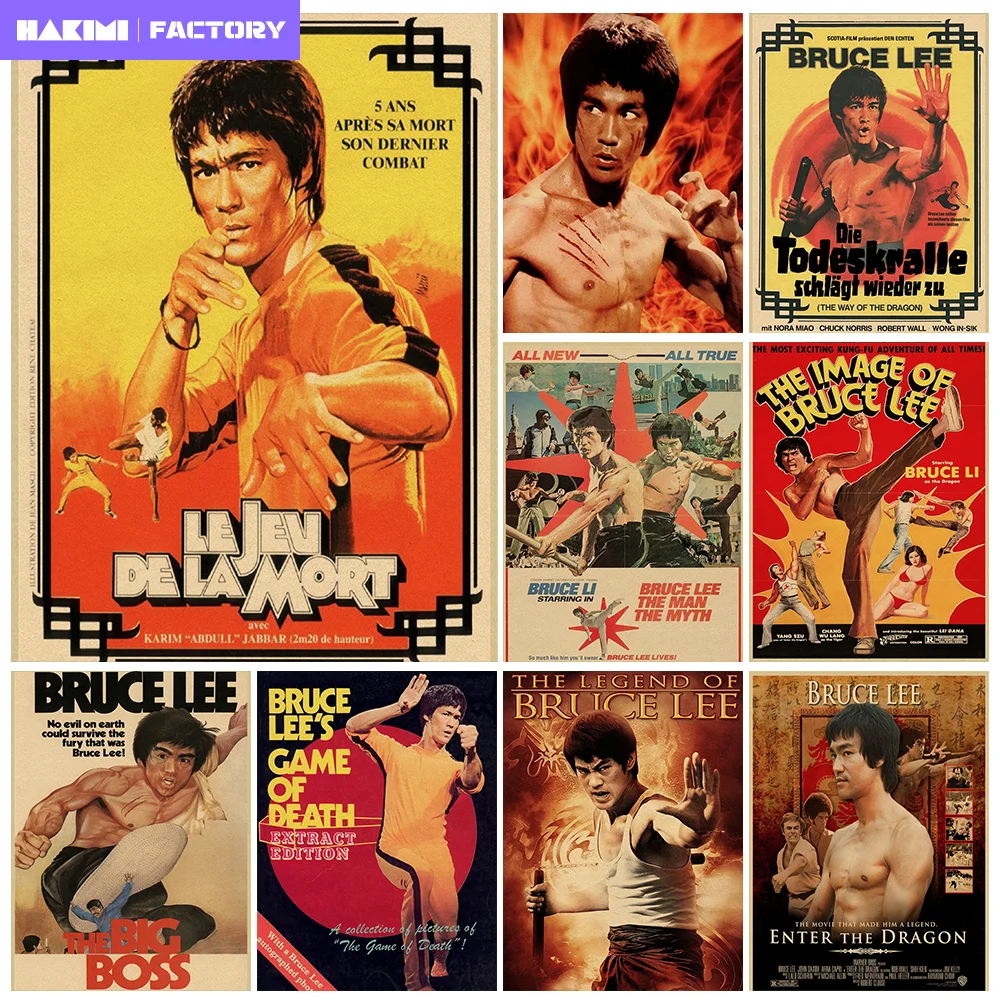 

Martial Arts Masters Bruce Lee DIY AB Diamond Painting Nostalgic Classic Retro Poster Full Drill Cross Stitch Home Decor