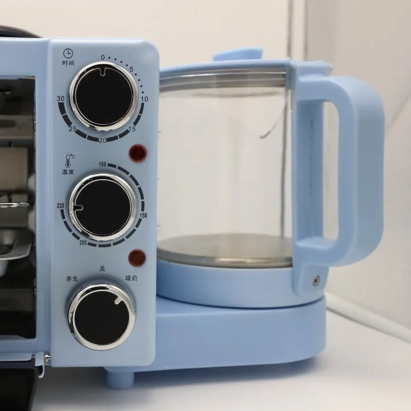 Household Frying Pan Electric Oven Tea Boiling Device 3 In 1 Multifunctional Breakfast Making Machine 4
