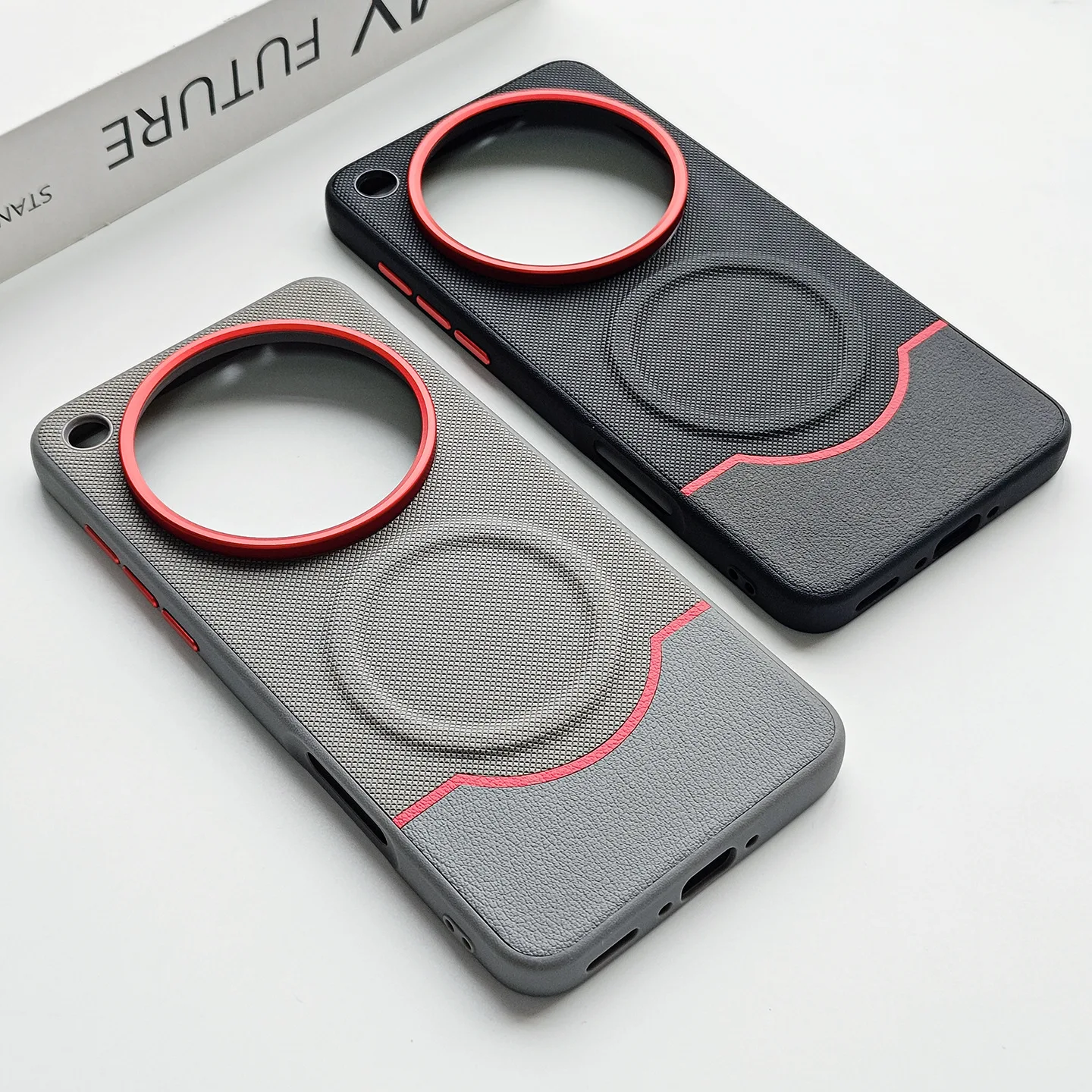 Leather Protective Case with Magnetic Grip - Anti-Drop and Scratch Resistant Cover