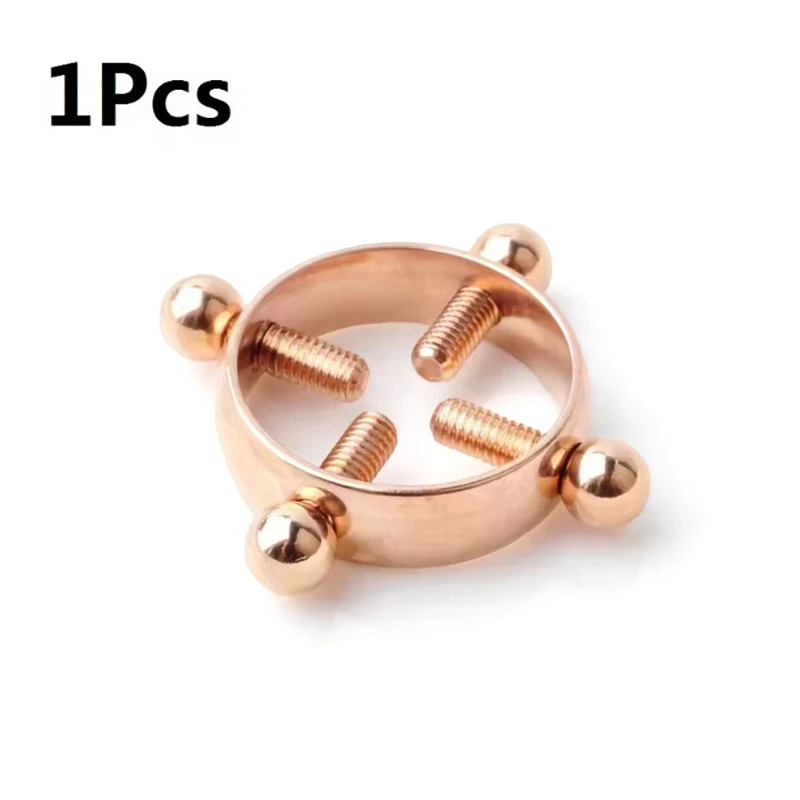 1 Stück Edelstahl-Brustwarzenpiercing-Schmuck, verstellbarer Brustwarzenring für Damen, verschiedene Farben, Clip-On-Brustwarzenringe_voghion.com