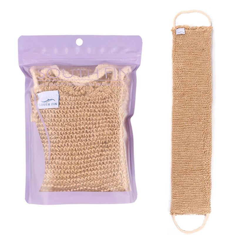 

1/2Pcs Exfoliating Hemp Glove Mitt Mitten Bath Sponge Scrubber Remove Dead Skin Deep Clean & Invigorate Your Skin Double Side