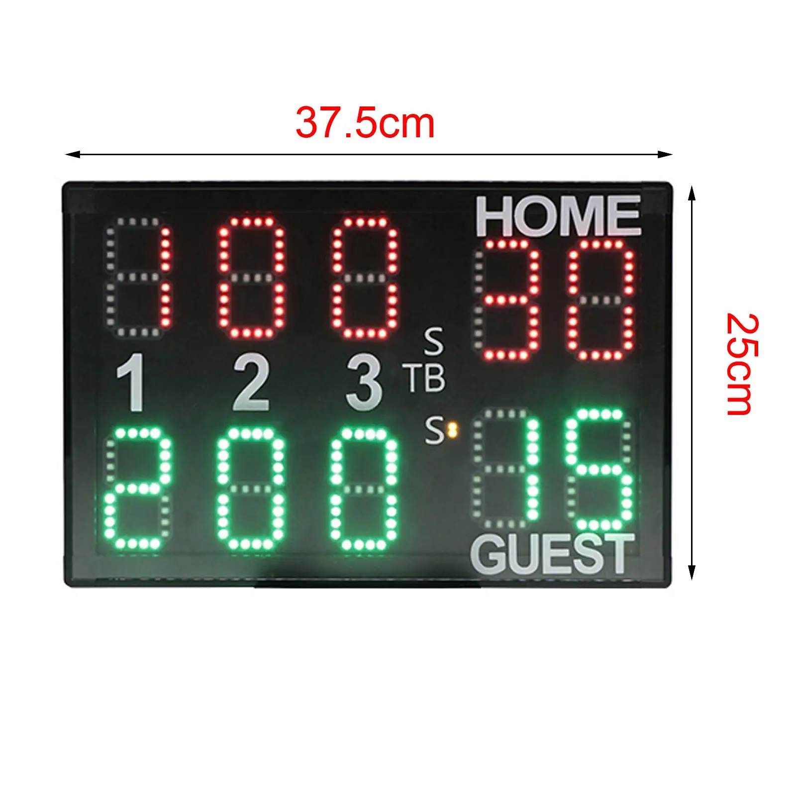 Multifunctional Electronic Tabletop Digital Scoreboard Remote Control Wall Mount Keeper for Basketball Volleyball Sports Boxing