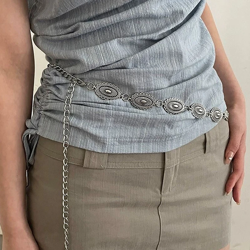 

Ethnic Style Waist Chain Accessories Bohemian Versatile Belt Women's Dress High-end Dress With Waistband Metal Retro
