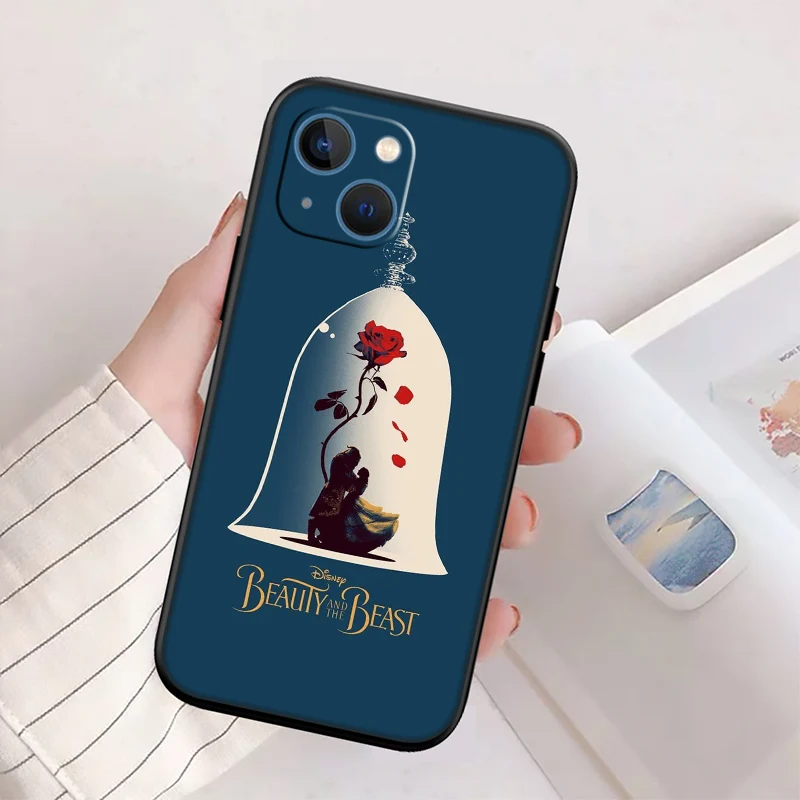 Luxurious Beauty and the Beast-Themed Shell Phone Case
