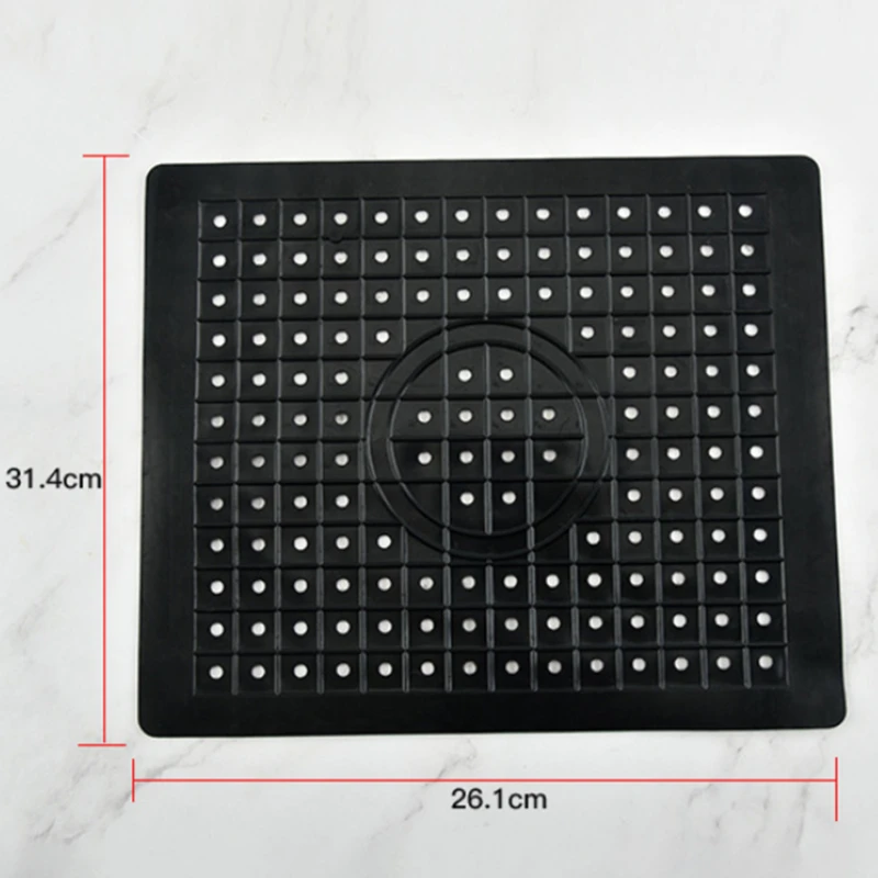 Quick Drain Sink Mat Non Slip Soft Rubber Tabletop Heat Insulation Protector Pads Kitchen Tableware Bathroom Quick Drying Mats
