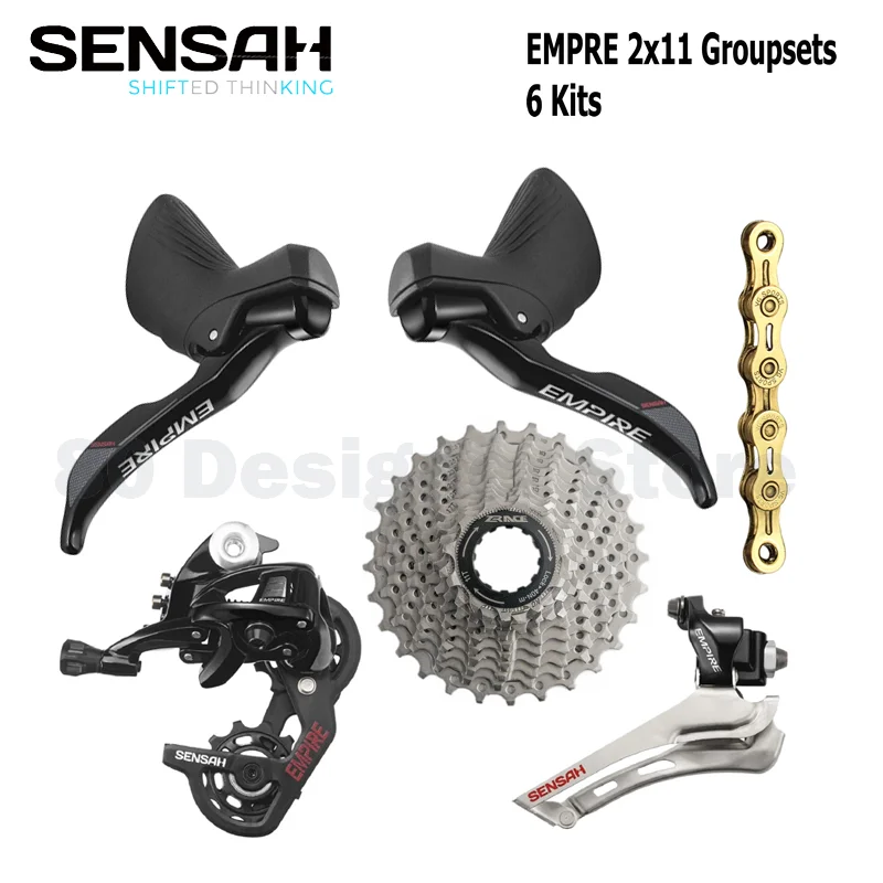 SENSAH EMPIRE 2x11 Speed 22s Road Groupset 6 Kits R/L Shifter+RD