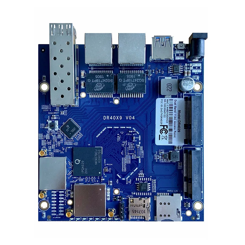 

Беспроводная плата маршрутизатора DR4029, IPQ4029, чип IPQ4019, Gigabit Ethernet 802.11AC 2x2,4G