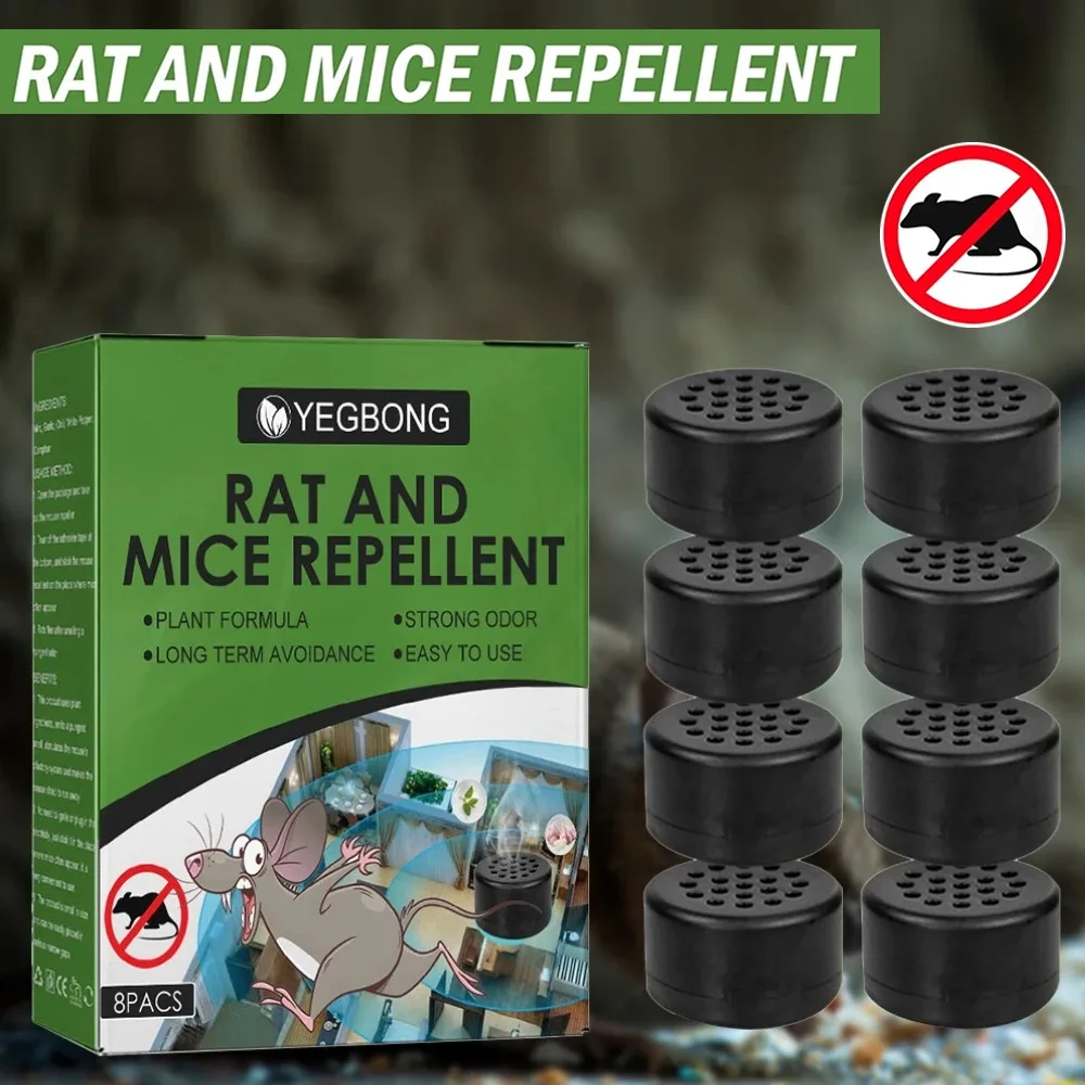 8Pcs Pure Plant Essential Oil Balls Rat Repellent Peppermint Oil Rodent Repellent Balls for Outdoor Indoor Pest Insect Control essential oil rat repellent balls