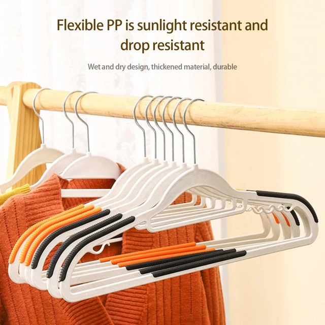 Flocked coat hangers, non-slip velvet hangers