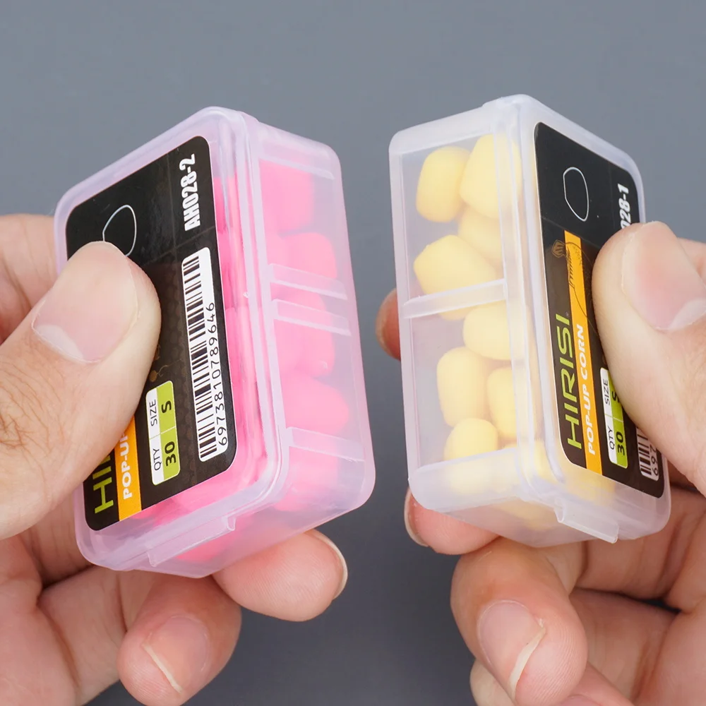 Maïs pop-up Hirisi 30/60 pièces - Appât artificiel flottant pour carp fishing avec présentation naturelle