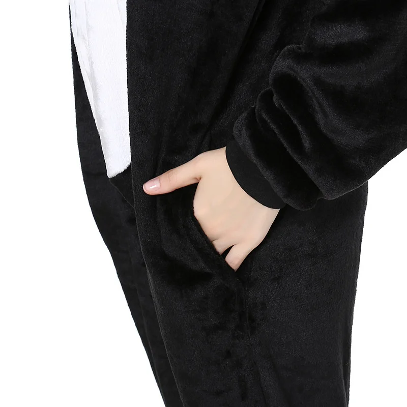 Couple Cosplay Costume Cartoon One-piece Pajamas Men Women Kawaii Flannel Sleepwear Kigurumi Animal Jumpsuit Warm Loungewear