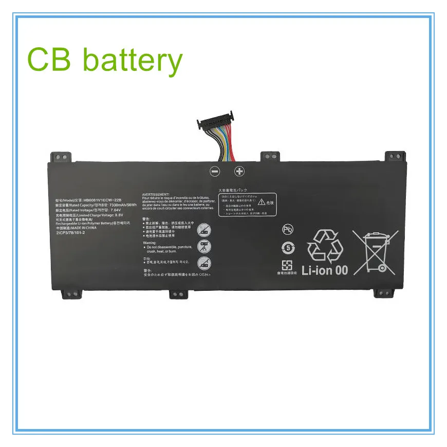 

Аккумулятор для ноутбука 7,64 в, 56 Втч для Pro 4600H, HB6081V1ECW-22A WFP9, HB6081V1ECW-22B WFD9, WX9