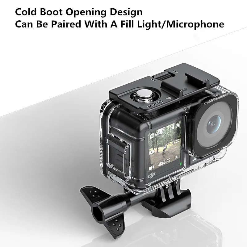 Enhanced Underwater Waterproof Diving Case for Action Cameras – 45M Depth Protection