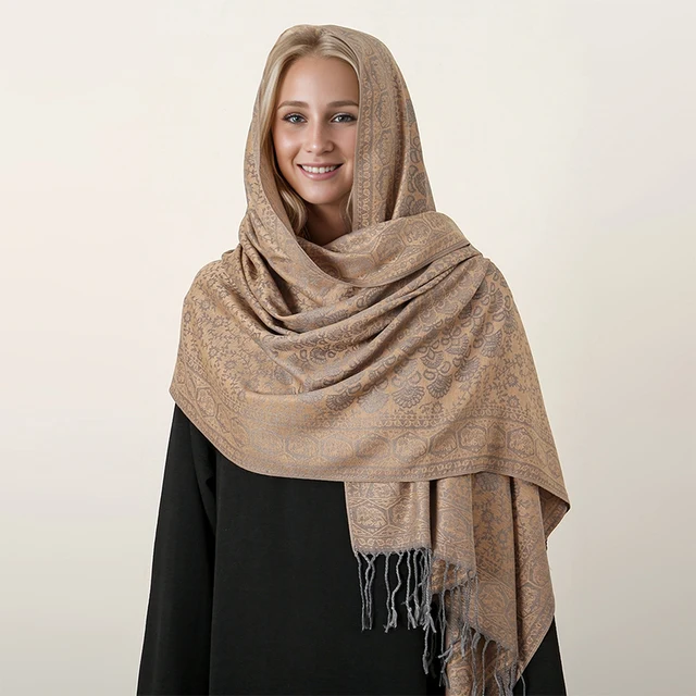 Shawl Nodi Pashmina Sciarpe Nodi Pashmina Luxury Brand Autunno