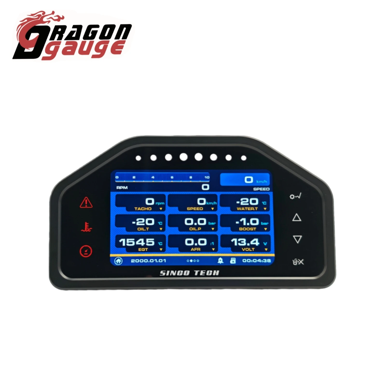 Racing Gauge 9 en 1 Panel de tablero de carrera Pantalla LCD de tablero multifunción con kit de sensores DO928 3