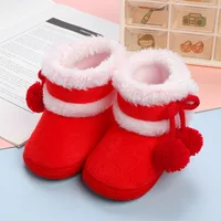 Newborn Toddler Warm Boots Winter First Walkers baby Girls Boys Shoes Soft Sole Fur Snow Booties Kids Snow Boots for 0-18M Bebe 5