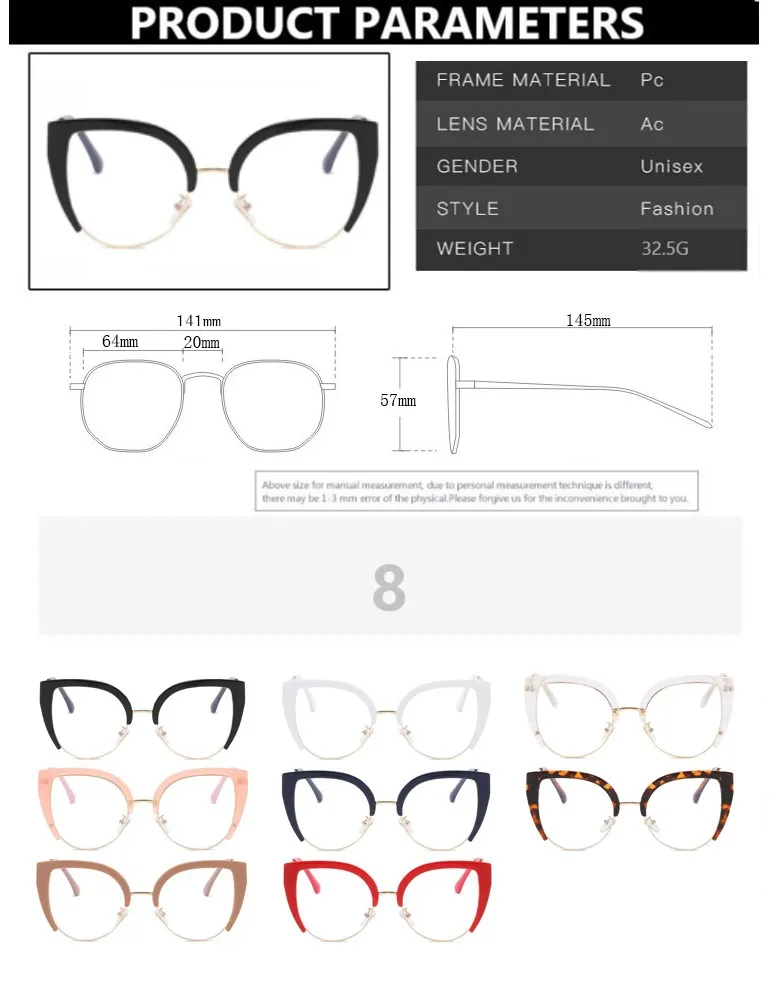 Occhiali Stile Gatto Anni '50 Con Lenti Trasparenti - Il Tocco Nerd Chic Che Cercavi! - 6