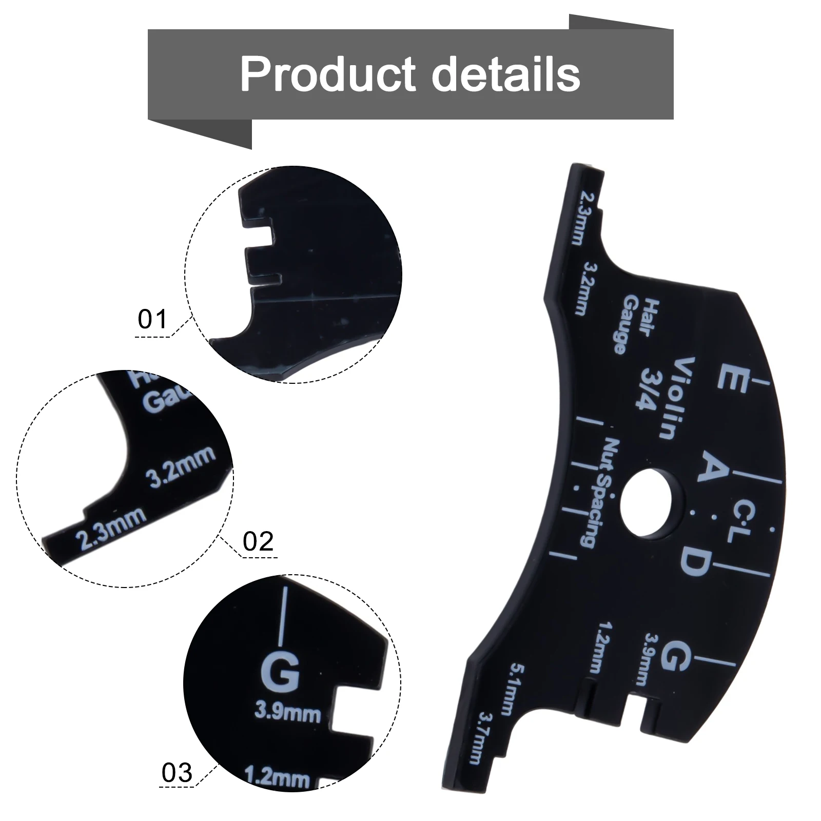 Violine Brücken Vorlage Kunststoff Vorlagen Multifunktionale Volle Größe Cello Brücke Reparatur Werkzeuge Musik Instrument Zubehör – Detail 24