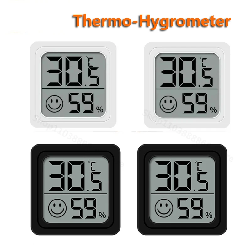 Thermo-Hygrometer Household Mini LCD Digital Display Indoor Room Temperature Humidity Meter Sensor Gauge Weather Station