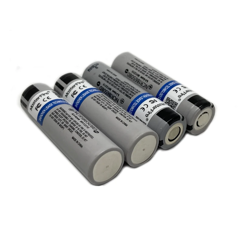 

MasterFire 4pcs/lot Genuine 18650 NCR18650BD 3.7V 3200mAh 10A discharge lithium battery e-cigs batteries cell For Panasonic