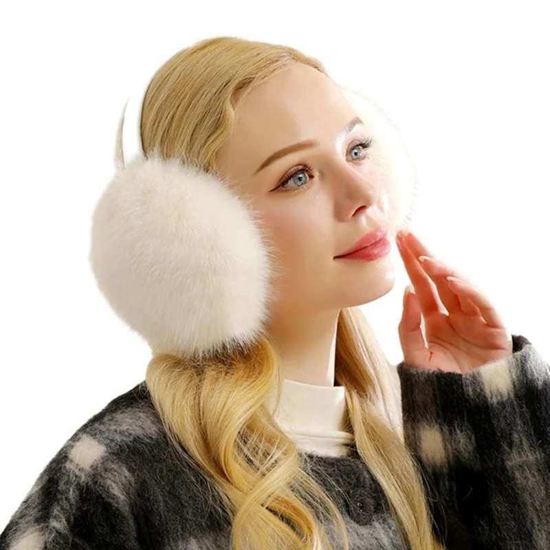 Teens Girl Skiing Ear Muffs Lovely Furry Ear Protectors Outdoor Sports Earmuffs
