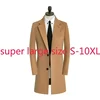 New Arrival Autumn Winter Double Face Cashmere Woolen Coat Men Long Super Large Casual Single Breasted Thick Plus Size S-9XL10XL 2