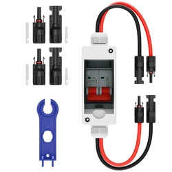 Enhanced Solar Panel Disconnect Switch with Waterproof Enclosure, 63A DC 1000V Capacity
