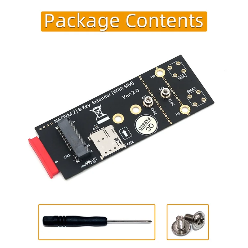 3G/4G/5G ���� SIM ������ �ִ� M.2(NGFF) Ű B ����ʹ� NANO SIM ī�� �� 3042/3052 ���� M.2 Ű B ī�� ũ��-AB01�� �����մϴ�.