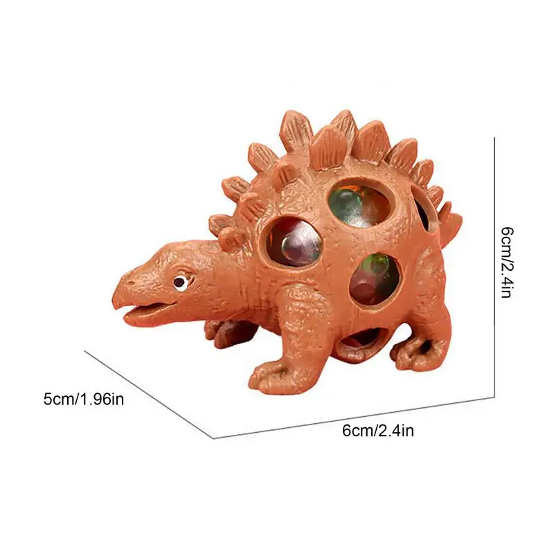 Antistress Dinosaur Toy Stress Relief Funny Halloween Tricky Toys With Grape Balls Cute Mochi Dinosaur Animals Sensory Toy Gifts