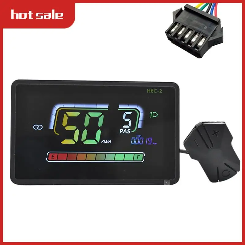 H6C-2 E-Bike Bluetooth Speedometer LCD Display Electric Scooter Meter Dashboard UART Formountain Electric Bike SM5PIN