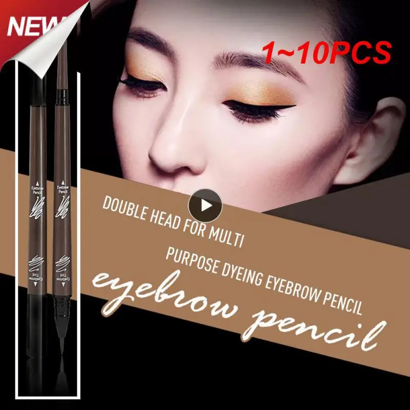 1~10PCS Music Flower Waterproof Eyebrow Pencil Tattoo Eyebrow Pen Sketch Liquid Eyebrown Soap Brows Enhancer Eyelashes Makeup