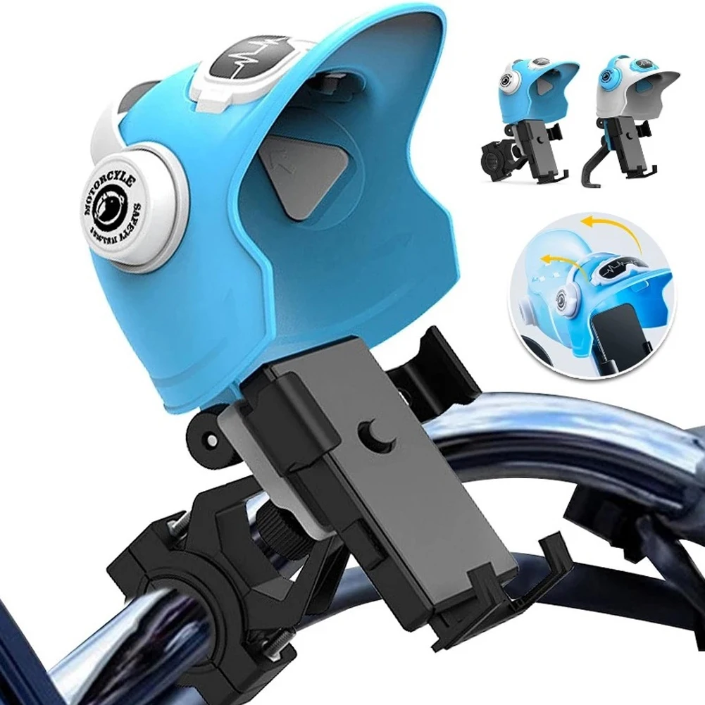 

Motorcycle Phone Holders Universal Motorcycle Handlebar Mount Phone Stand With Sun Visor GPS Navigation Support Bracket Sunshade