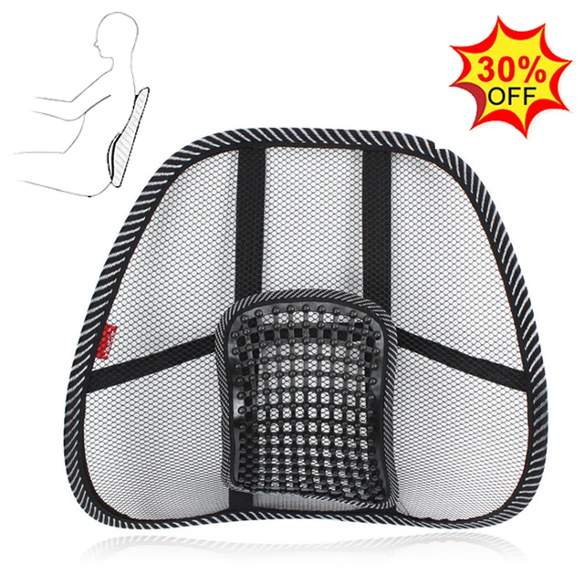 Univeresal Car Seat Back Support Auto Chair Lumbar Support Cushion Mesh Pad  Ventilated Cool Cushions Office Home Car Accessories - AliExpress