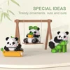 Cute Chinese Panda Building Blocks Sets DIY Educational Assembly Toys Bricks Mini Animals Model MOC Kids Christmas Birthday Gift 4
