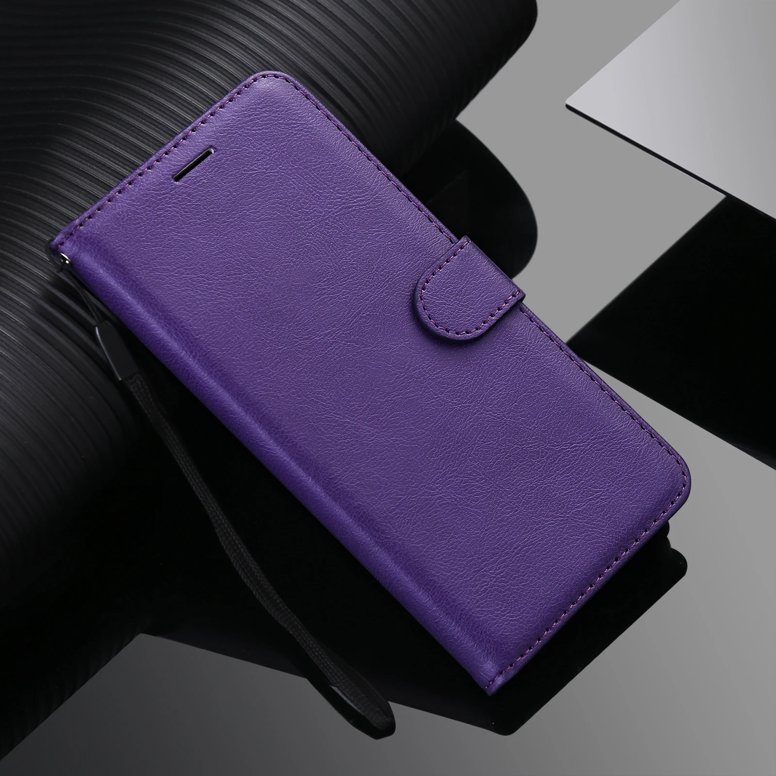 Luxurious PU Leather Flip Wallet Case with Card Holder – Elegant Design for Various Huawei and Honor Devices