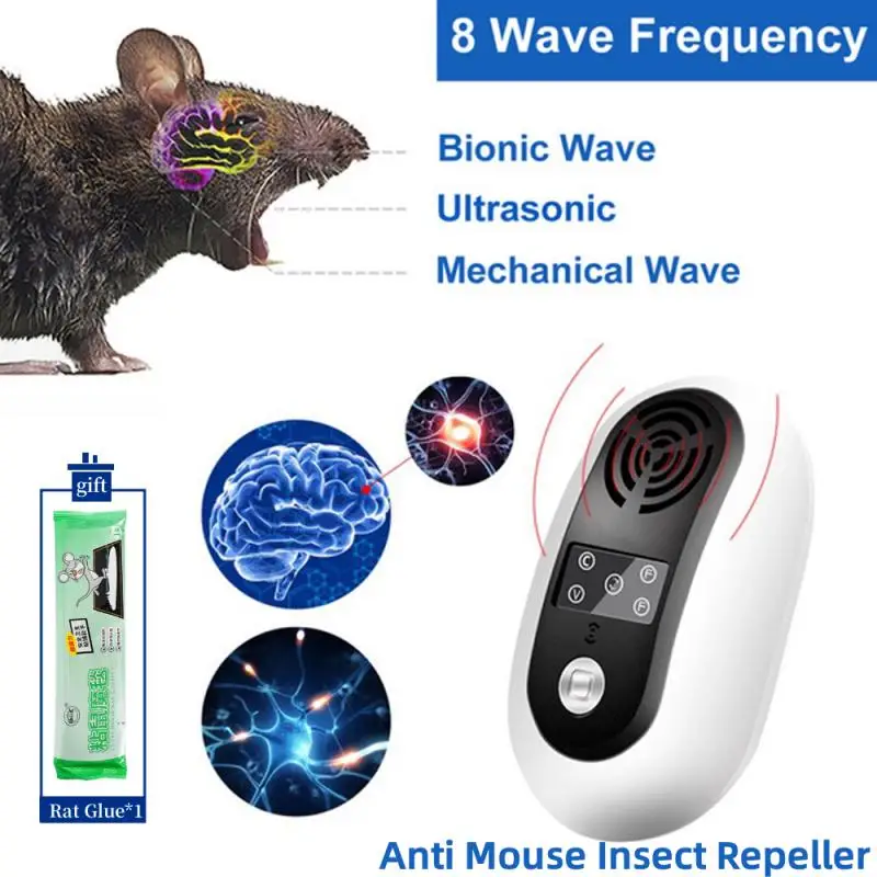 Electronic Ultrasonic Electromagnetic Mosquito Anti Mouse Insect Repeller Rat Cockroach Household Pest Reject Repellent  EU US