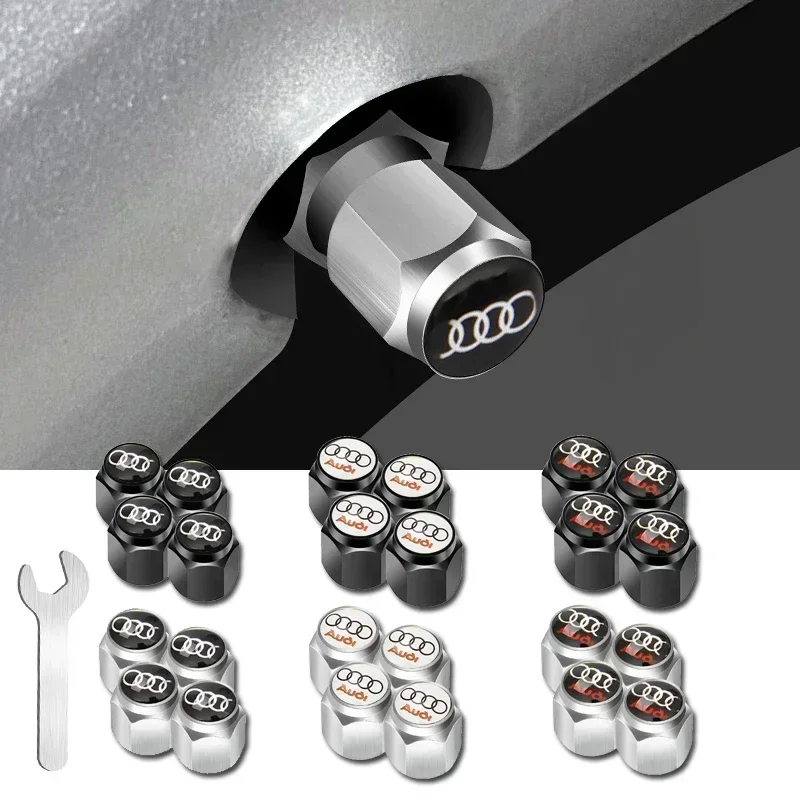 Luxury Car Wheel Tire Valve Caps - Dust-proof Rim Stem Covers