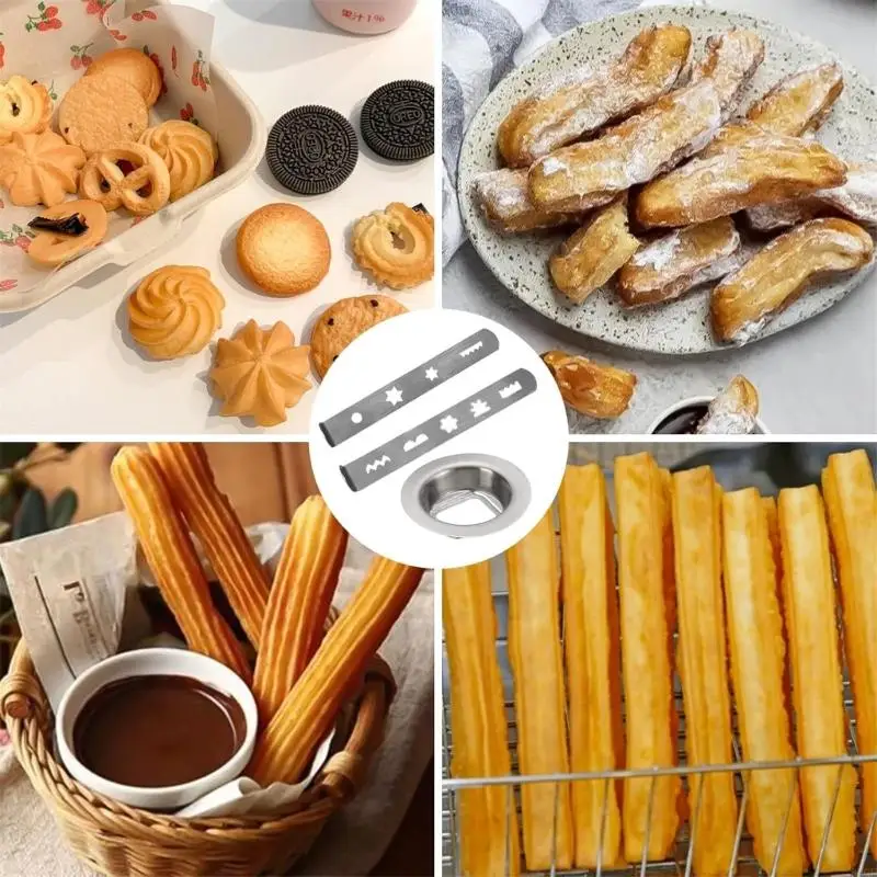 Stainless Steel Grinder and Mixer Parts Cookie Maker Attachment Grinder Assembly for Home Cooking Professional