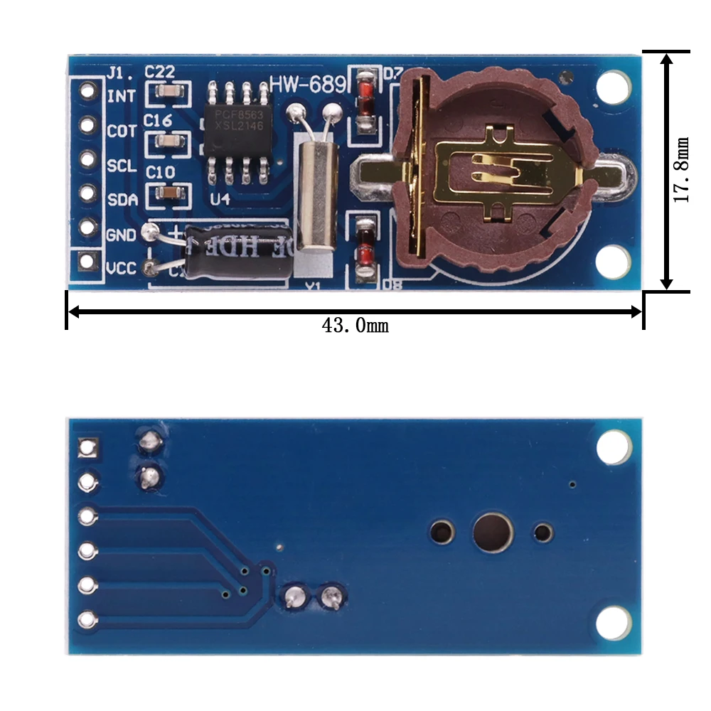 High-Precision Real-Time Clock Module with I2C Interface