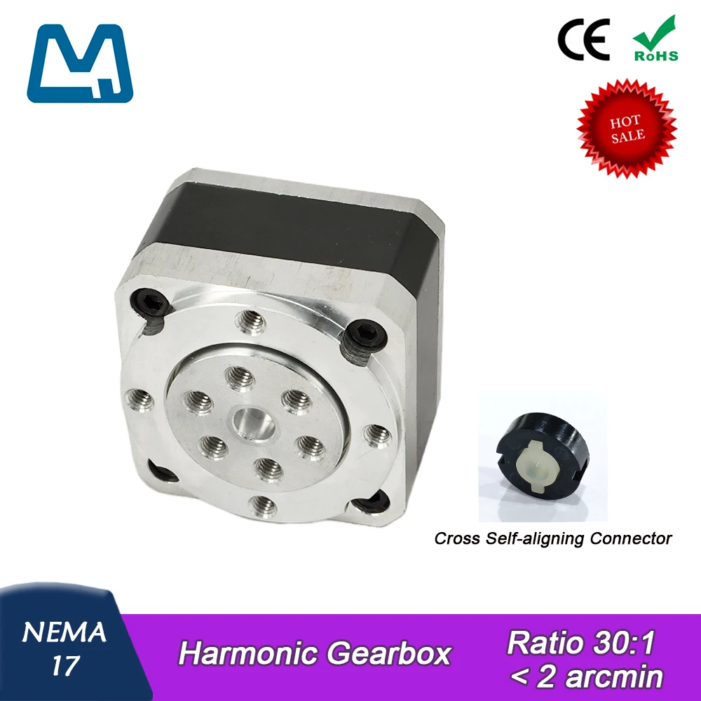 NEMA17 Harmonic Gearbox Ratio 30:1 2arcmin Low Cost Small Size For stepper Motor stepper motor