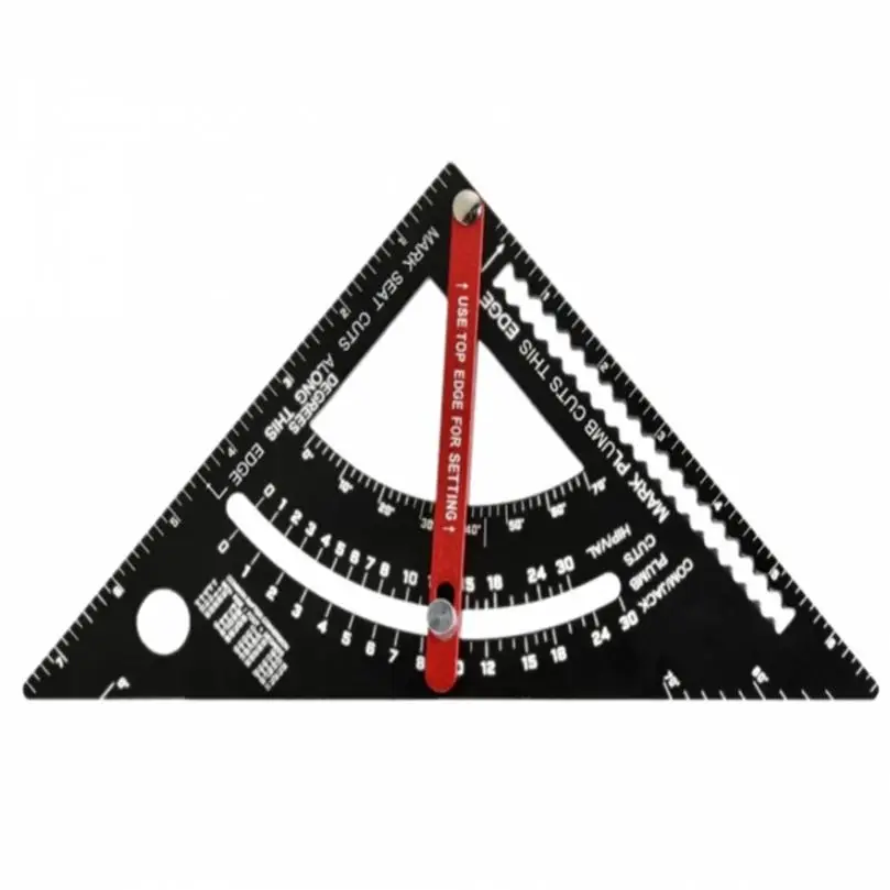 Alumínio Alloy Measuring Ruler, Posicionamento Triângulo, dobrável, ajustável Rod, durável, conveniente