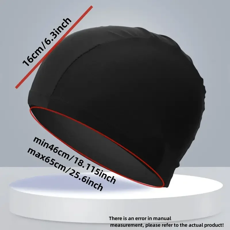 1pc Nylon Swim Cap for Men and Women Waterproof Elastic Swim Caps Protect Your Ears Essential for Family Swimming Training 2