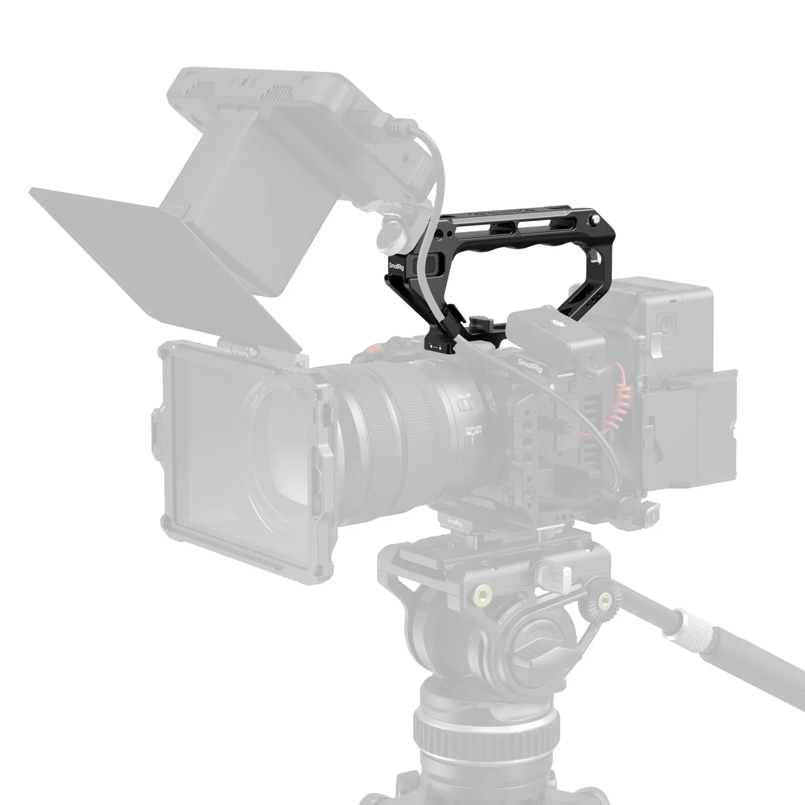 SmallRig D-Style Top Handle with NATO Clamp Multiple Mounting Interfaces Can Mou