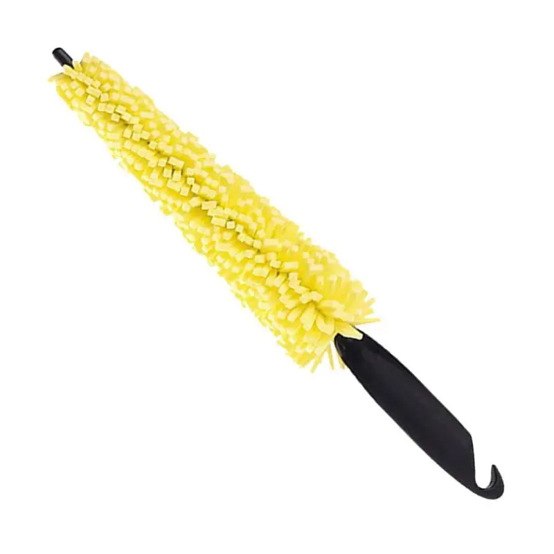 

Wheel Brush Car Rim Scrubber Cleaner Motorcycle Truck Wheel Detailing Brush Drable Bristles Tire Cleaning Brush Lug Nuts Access